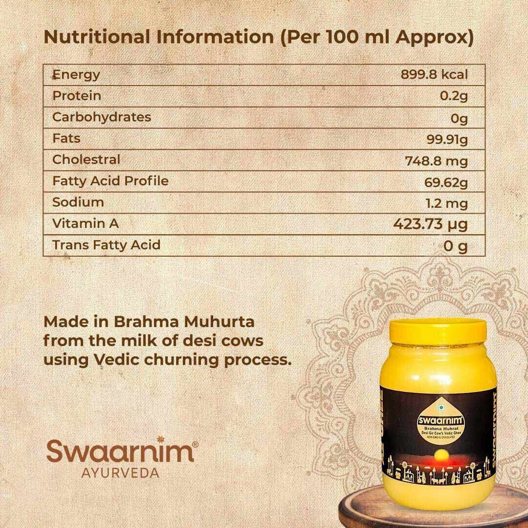 Swaarnim’s A2 Brahma Muhurta Ghee 1000ml